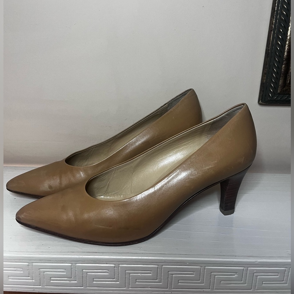 Prada Women's Brown Leather Heels - image 2